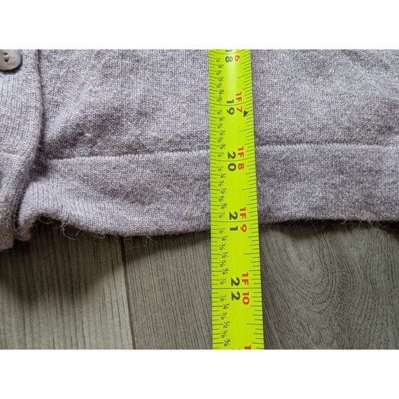 Apostrophe Womens Lavender Cardigan Floral Embroidery M Silk Cashmere Blend - Picture 6 of 7